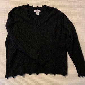 Black V-Neck Sweater